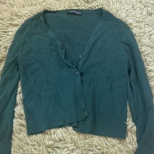 dark green brandy melville cardigan